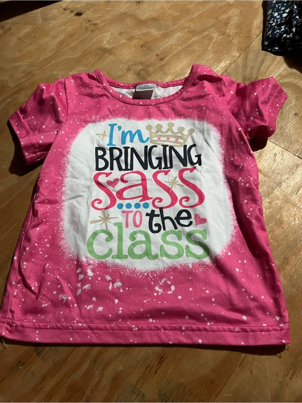 Pink Girls' 'I'm Bringing Sass to the Class' Graphic Tee